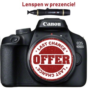 Canon EOS 4000D + EF-S 18-55mm III  + Lenspen Gratis ! 